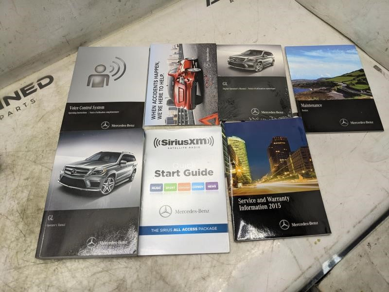 2015 Mercedes-Benz GL Operators Manual Set with Case 1665842802 OEM - Alshned Auto Parts