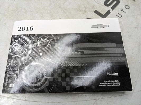 2016 Chevrolet Malibu Owners Manual Only 23424539B OEM - Alshned Auto Parts