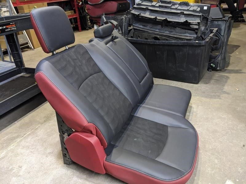 2015-2018 Ram 1500 Rebel Rear Right Seat Cloth Black/Red 5YQ42JRRAB OEM - Alshned Auto Parts