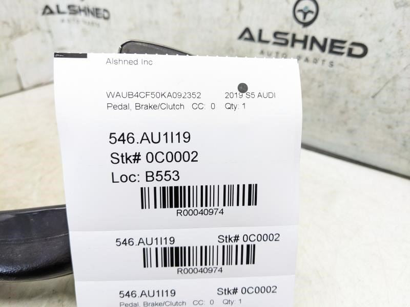 2019 Audi S5 Sportback Brake Stop Aluminum Pedal 8W1-723-140-C OEM - Alshned Auto Parts