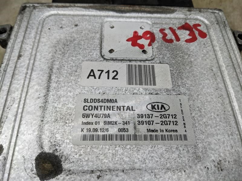 2013 Kia Sportage 2.4L Engine Computer Control Module ECU ECM 39107-2G712 OEM - Alshned Auto Parts