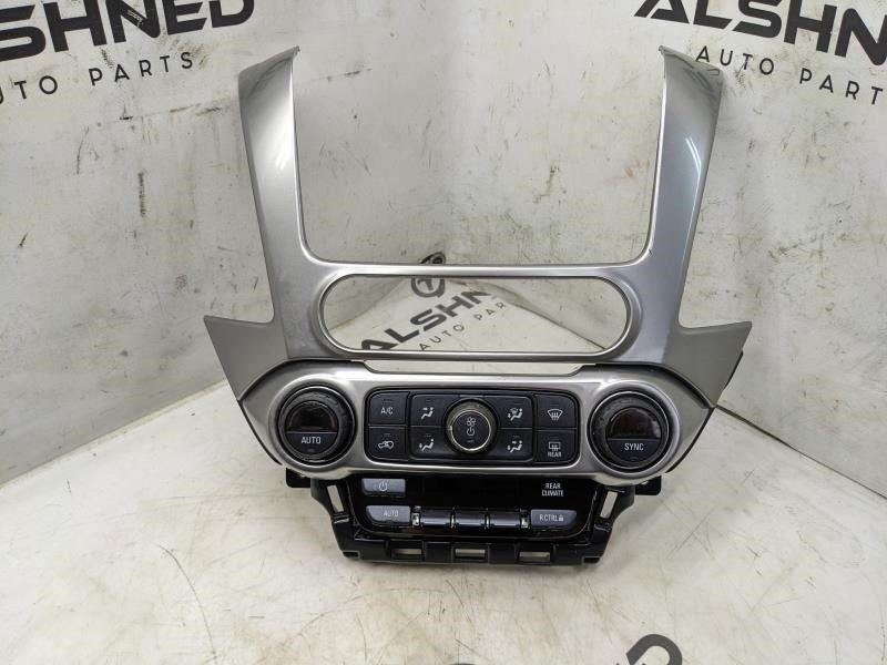 17-20 Chevrolet Suburban Radio Trim Bezel w Climate Control Panel 84258727 OEM - Alshned Auto Parts