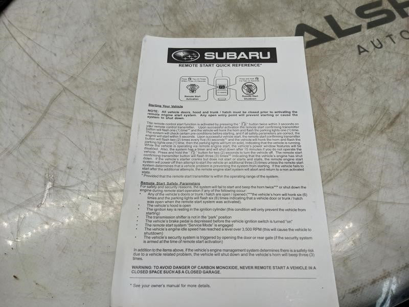 2013 Subaru Impreza Owners Manual Set with Case A1140BE-A M5A5M1313A OEM - Alshned Auto Parts