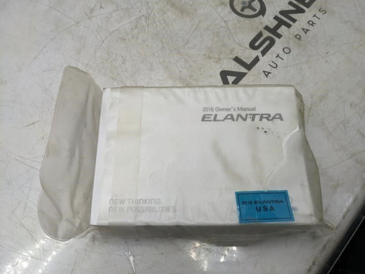 2016 Hyundai Elantra Owners Manual Set  G3Y0-EU50D OEM - Alshned Auto Parts