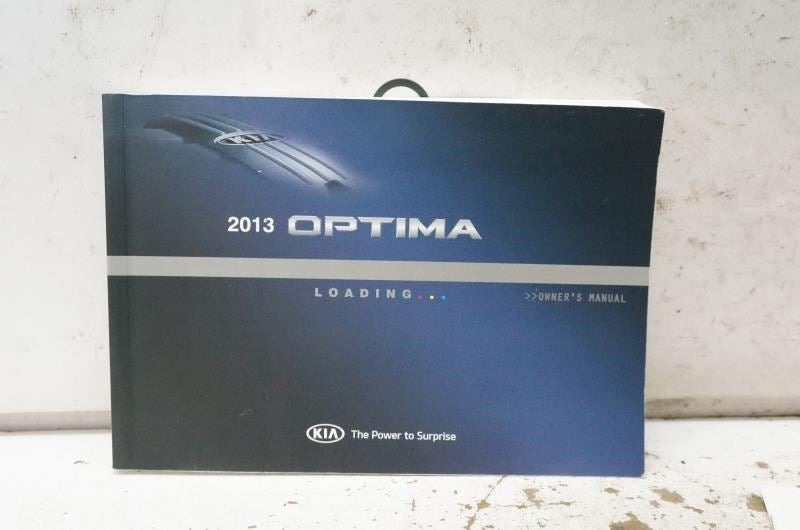 2013 Kia Optima Owner's Manual Book Case A4CO-EU36E OEM - Alshned Auto Parts