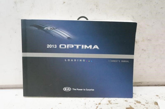 2013 Kia Optima Owner's Manual Book Case A4CO-EU36E OEM - Alshned Auto Parts