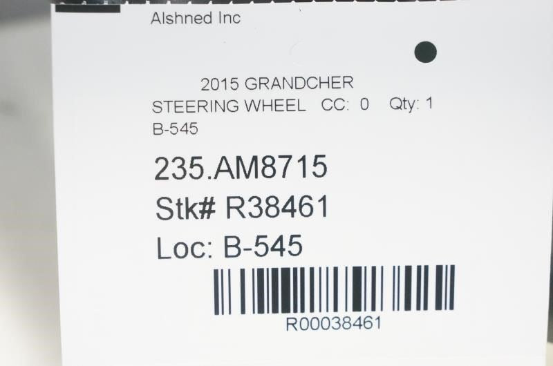 14-16 Jeep Grand Cherokee Steering Wheel  w Control Buttons 5RB86DX9AA *ReaD* - Alshned Auto Parts