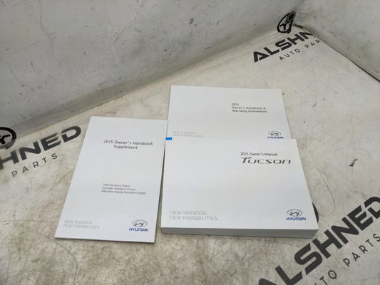 2015 Hyundai Tucson Owners Manual Set with Case F2S0-EU51G OEM - Alshned Auto Parts