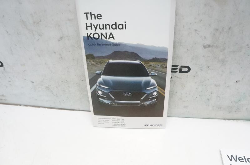 2018 Hyundai Kona Quick Reference Guide set R38145 OEM - Alshned Auto Parts