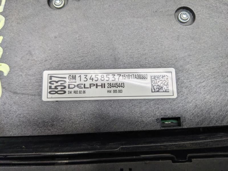 2016-2019 Buick Cascada Radio AC Heater Temperature Climate Control 13458537 OEM - Alshned Auto Parts