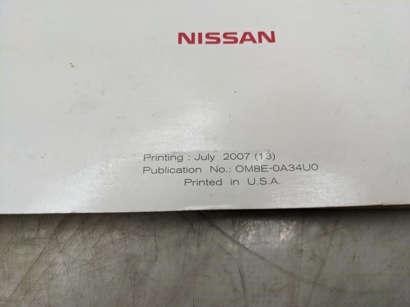 2008 Nissan Maxima Owners Manual only OM8E-0A34U0 OEM * ReaD* - Alshned Auto Parts