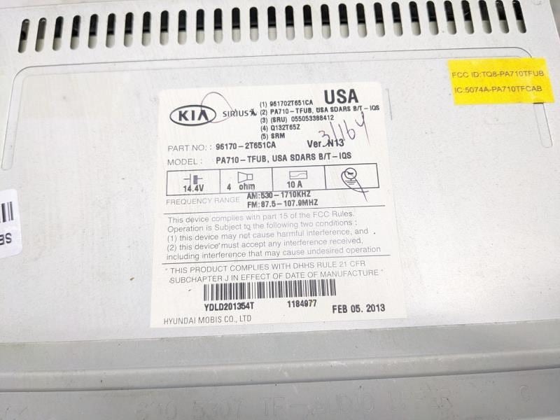 11-13 Kia Optima Radio Receiver AM FM CD High Definition 96170-2T651CA OEM *ReaD - Alshned Auto Parts