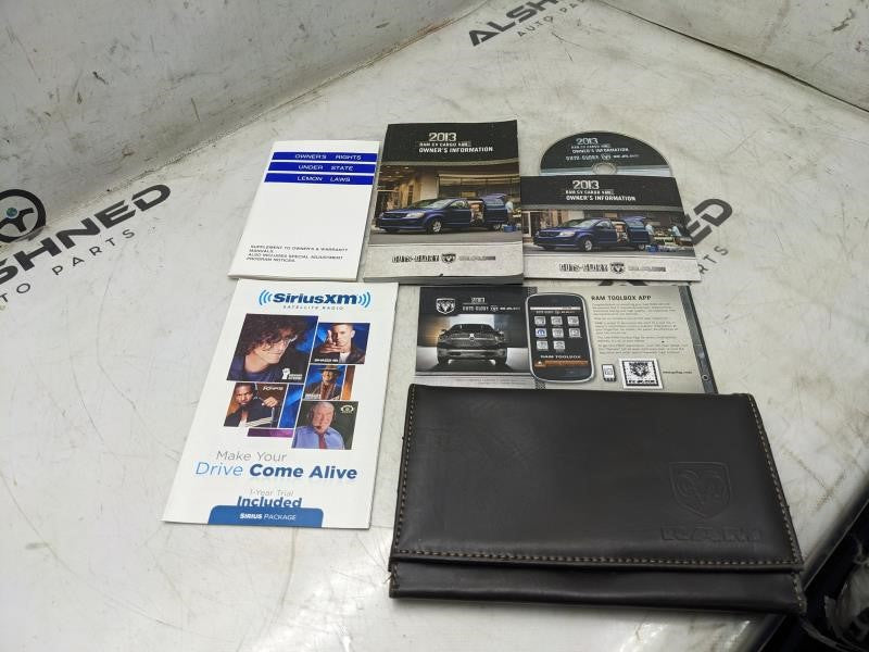 2013 Ram CV Cargo VAN Owners Information Booklet Set with Case - Alshned Auto Parts