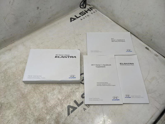 2017 Hyundai Elantra Owners Manual set HF30-EU6NK OEM - Alshned Auto Parts