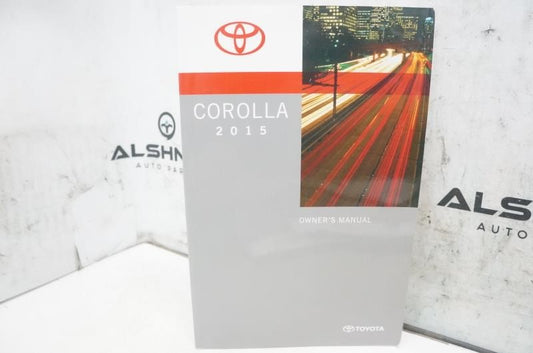 2015 Toyota Corolla Owners Manual set with Case 01999-12G79 OEM - Alshned Auto Parts