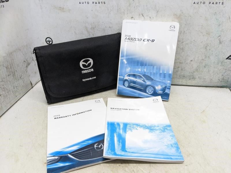 2018 Mazda CX-9 Owners Manual set with Case 8GC3-EA-17G OEM - Alshned Auto Parts