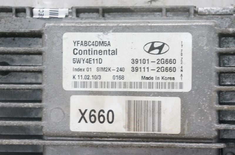 2011 Hyundai Sonata 2.4L Engine Computer Control Module ECU ECM 39101-2G660 OEM - Alshned Auto Parts