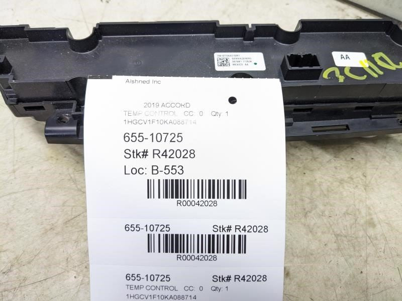 2018-2020 Honda Accord AC Heater Temperature Climate Control 79610-TVA-A016 OEM - Alshned Auto Parts