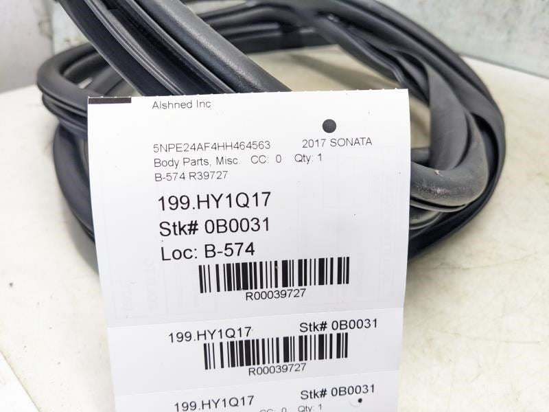 2016-19 Hyundai Sonata Front Left Door Weatherstrip On Body 82110-C1001-TRY OEM - Alshned Auto Parts