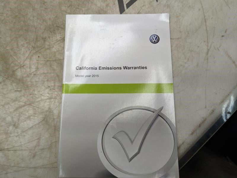 2015 Volkswagen Jetta U.S. Edition Owners Manual Set with Case 1525U1JT623 OEM - Alshned Auto Parts