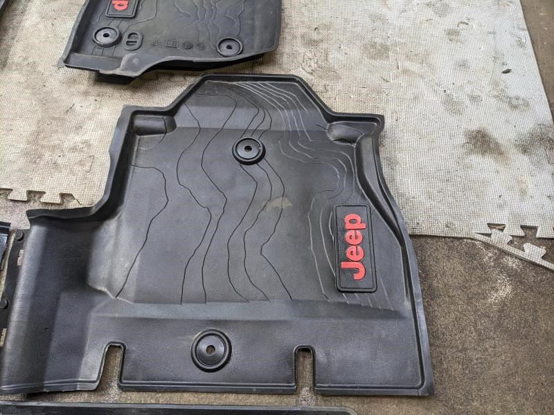 2018-2023 Jeep Wrangler All Weather Floor Mats Set 82215203AE OEM