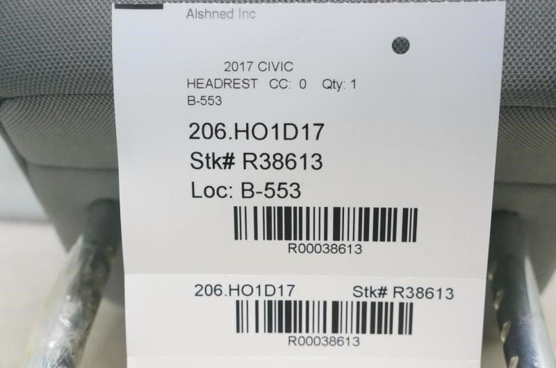 2016-2020 Honda Civic Front Left/Right Seat Headrest Cloth 81140-TBA-A21ZB OEM - Alshned Auto Parts