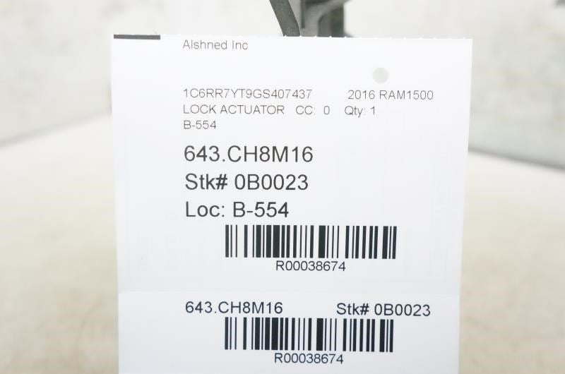 2012-2018 Ram 1500 Front Right Door Lock Latch Actuator 4589422AH OEM - Alshned Auto Parts