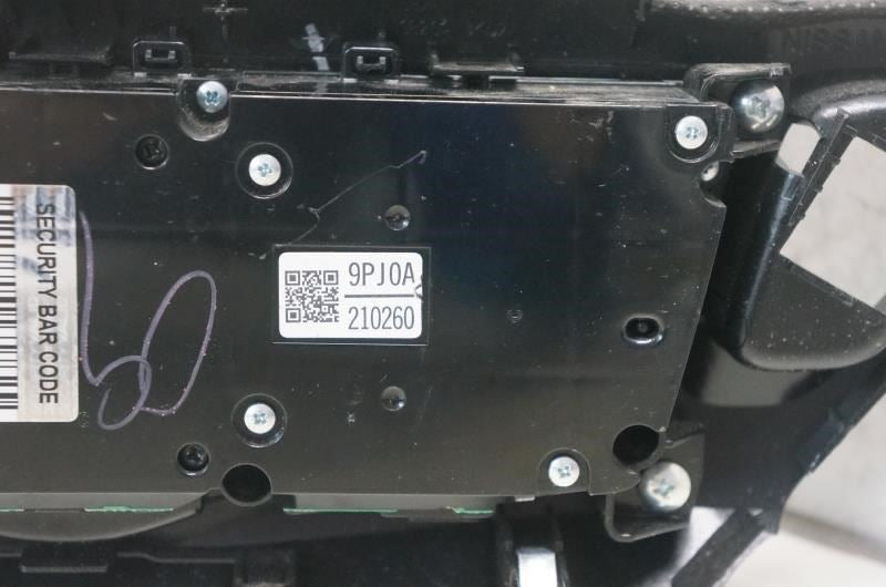 2013-2016 Nissan Pathfinder Audio Climate Info Control Panel 9PJ0A210260  OEM - Alshned Auto Parts