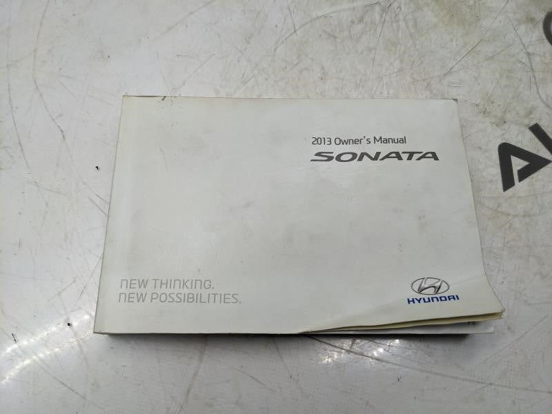 2013 Hyundai Sonata Owners Manual Set with Case A3S0-EU34F OEM - Alshned Auto Parts