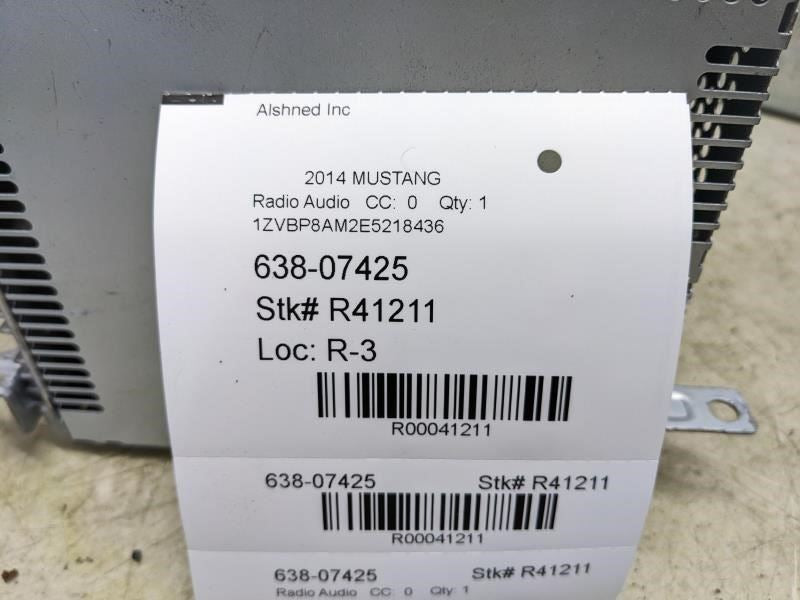 2014 Ford Mustang Radio Receiver AM FM CD MP3 DR3T-19C107-CB OEM - Alshned Auto Parts