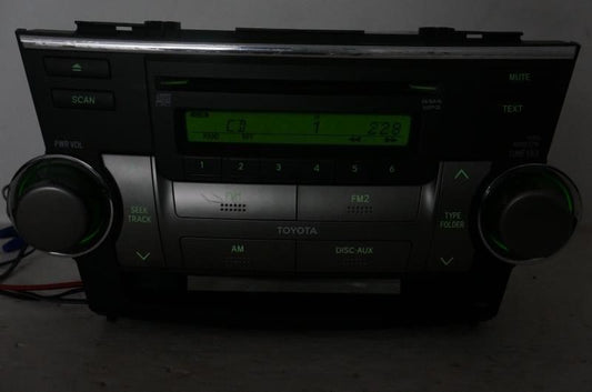 2008 Toyota Highlander AM FM Radio CD MP3 Player 86120-48E40-E0 OEM 51850 *READ* - Alshned Auto Parts