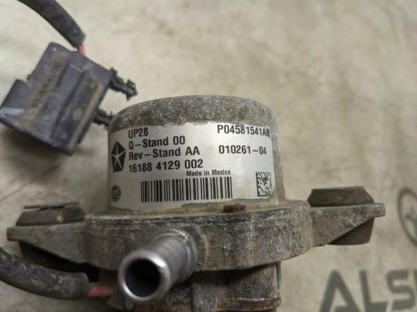 2011-2014 Dodge Caravan Brake Booster Vacuum Pump 04581541AA OEM - Alshned Auto Parts