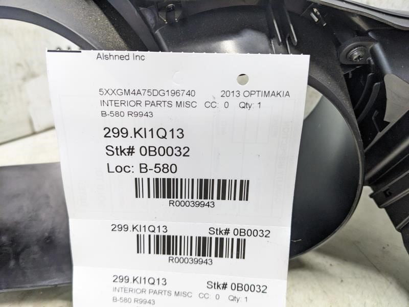 11-15 Kia Optima Instrument Cluster Speed. Lid Cover w/ Air Vents 94370-2T000 - Alshned Auto Parts