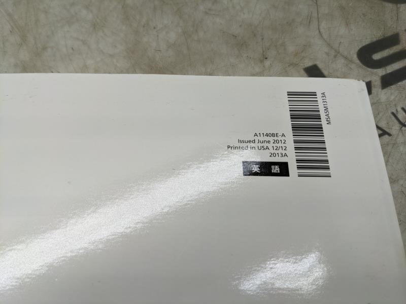 2013 Subaru Impreza Owners Manual Set with Case A1140BE-A M5A5M1313A OEM - Alshned Auto Parts