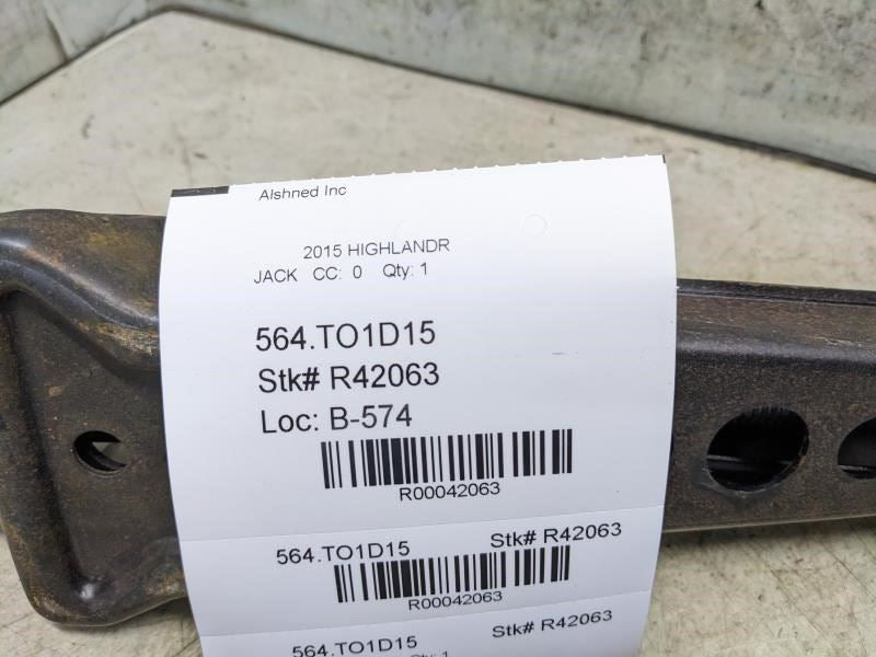 2014-2022 Toyota Highlander Spare Tire Lift Jack 09111-0E050 OEM - Alshned Auto Parts