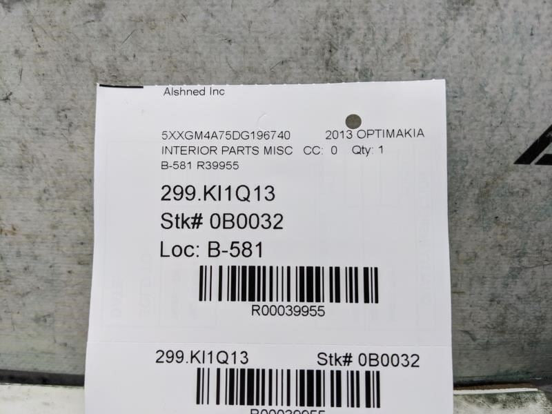 2012-2013 Kia Optima Dash Panel Lower Trim Knee Cover 84750-4C000 OEM - Alshned Auto Parts