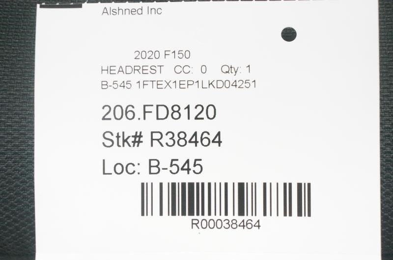 2018-2020 Ford F150 FR Left/Right Seat Headrest Black Cloth JL3Z-96611A08-A OEM - Alshned Auto Parts