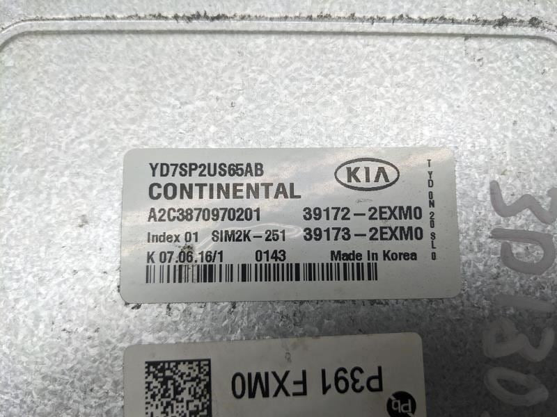 2017-2018 Kia Forte Engine Computer Control Module ECU ECM 39173-2EXM0 OEM - Alshned Auto Parts