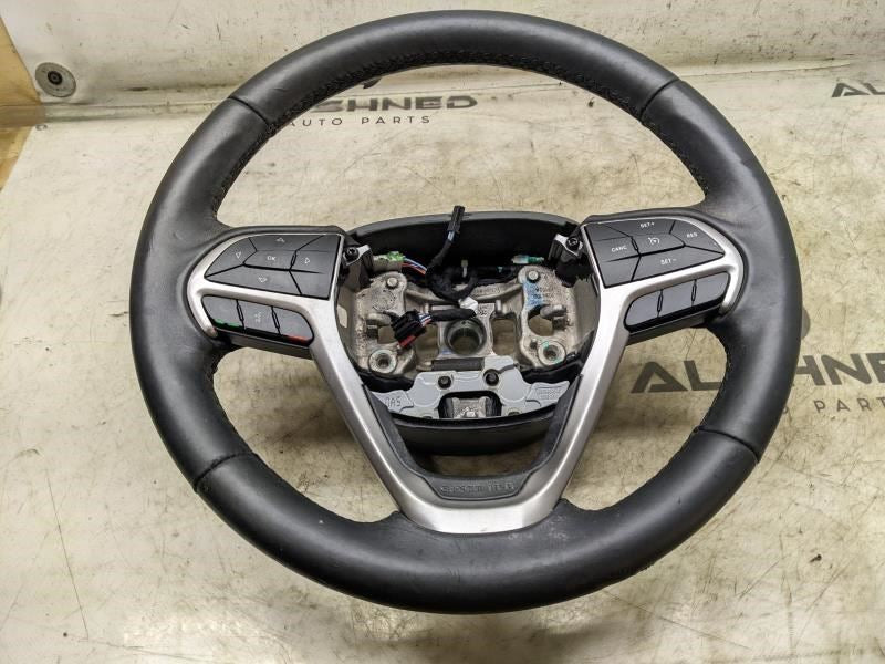 16-21 Jeep Grand Cherokee Steering Wheel Leather w Control Buttons 6KU891CCAB - Alshned Auto Parts