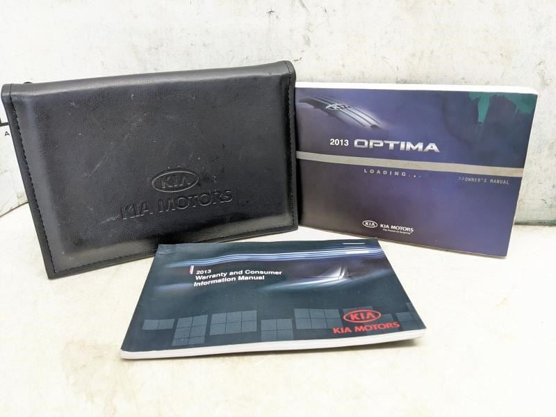 2013 Kia Optima Owners Manual set with Case A4CO-EU32D OEM - Alshned Auto Parts