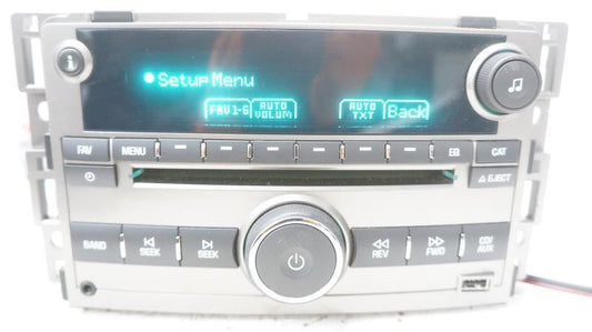 2009-2012 Chevrolet Malibu AM FM CD MP3 Radio Receiver 20940842 OEM *UNLOCKED* - Alshned Auto Parts