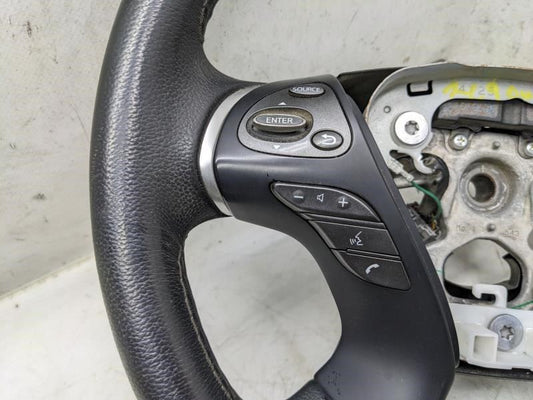 2014-2018 Infiniti Q70 Steering Wheel w Control Buttons 48430-1MA0A OEM - Alshned Auto Parts