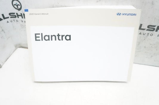 2020 Hyundai Elantra Owners Manual set with Case KF2O-EU9OD OEM - Alshned Auto Parts